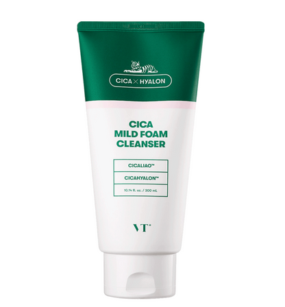 VT COSMETICS Cica Mild Foam Cleanser 300ml 10 oz Value Size