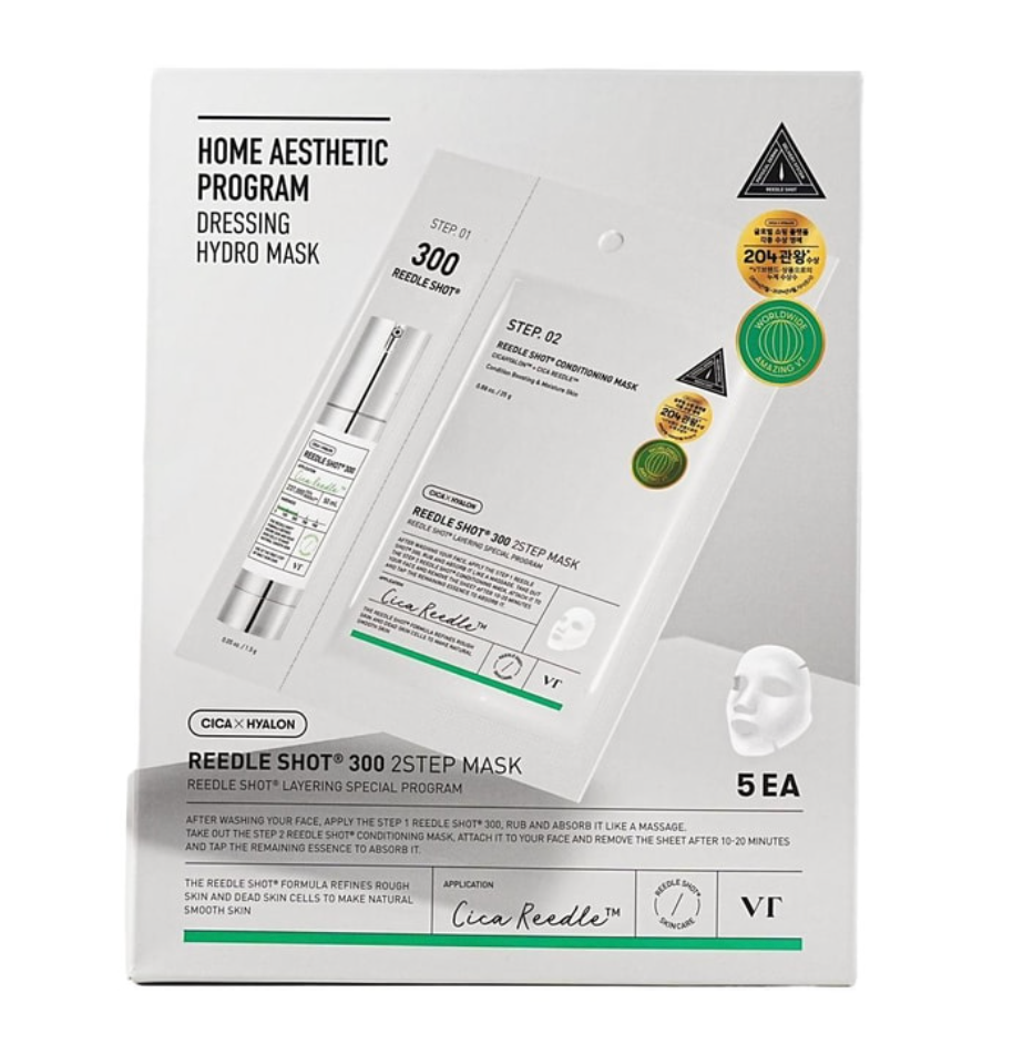 VT COSMETICS Micro Needle Essence 300 2-Step Mask 5 Sheets