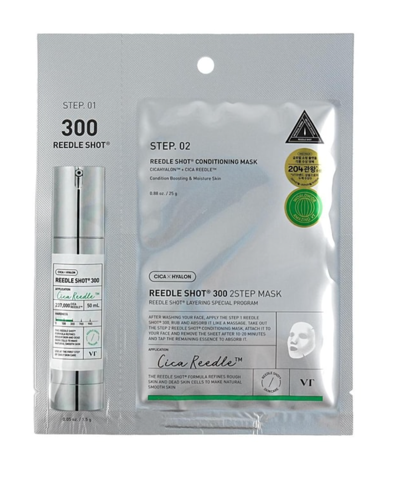 VT COSMETICS Micro Needle Essence 300 2-Step Mask 5 Sheets