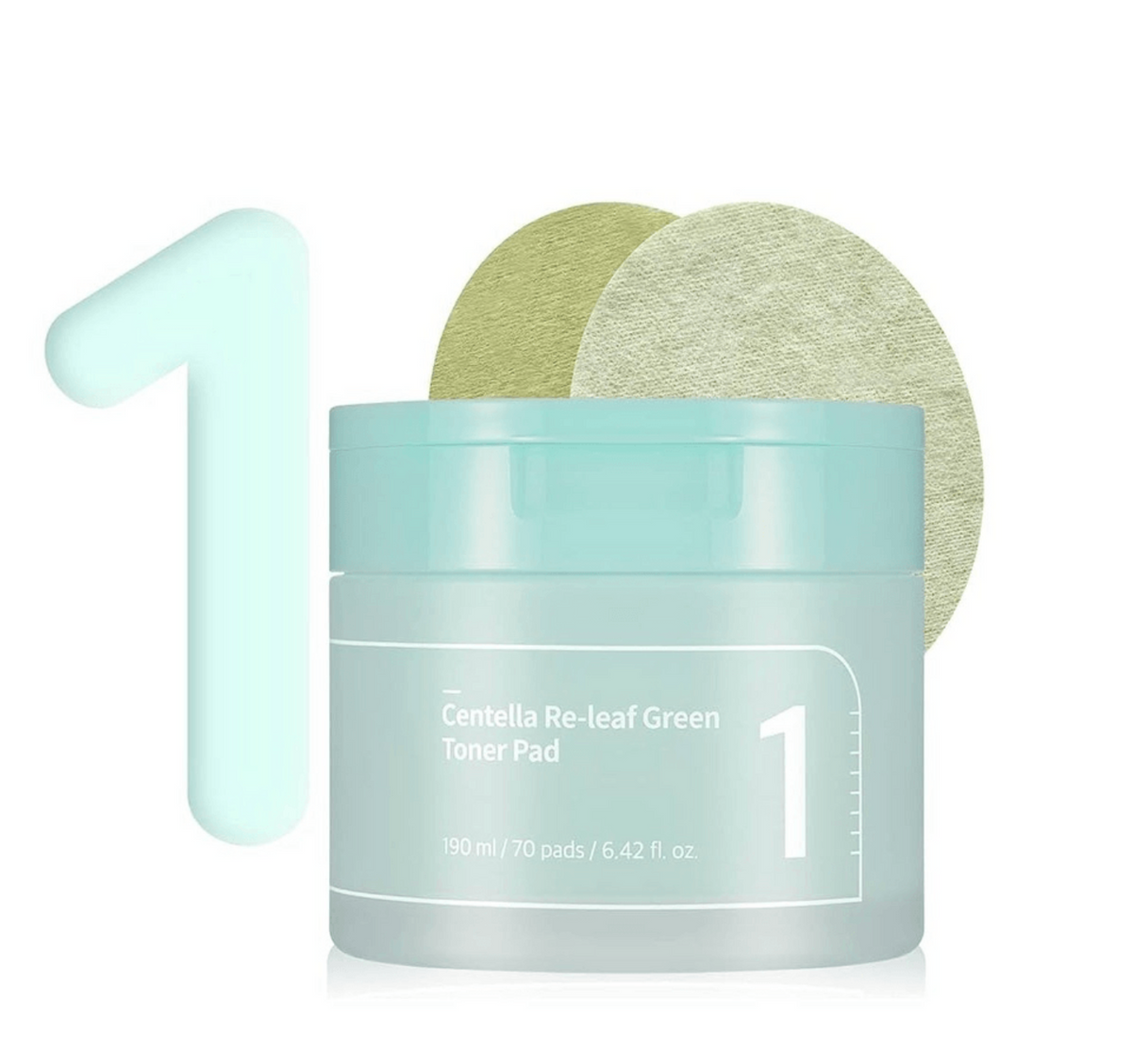 NUMBUZIN No.1 Centella Re-Leaf Green Toner Pad 190ml/70pads