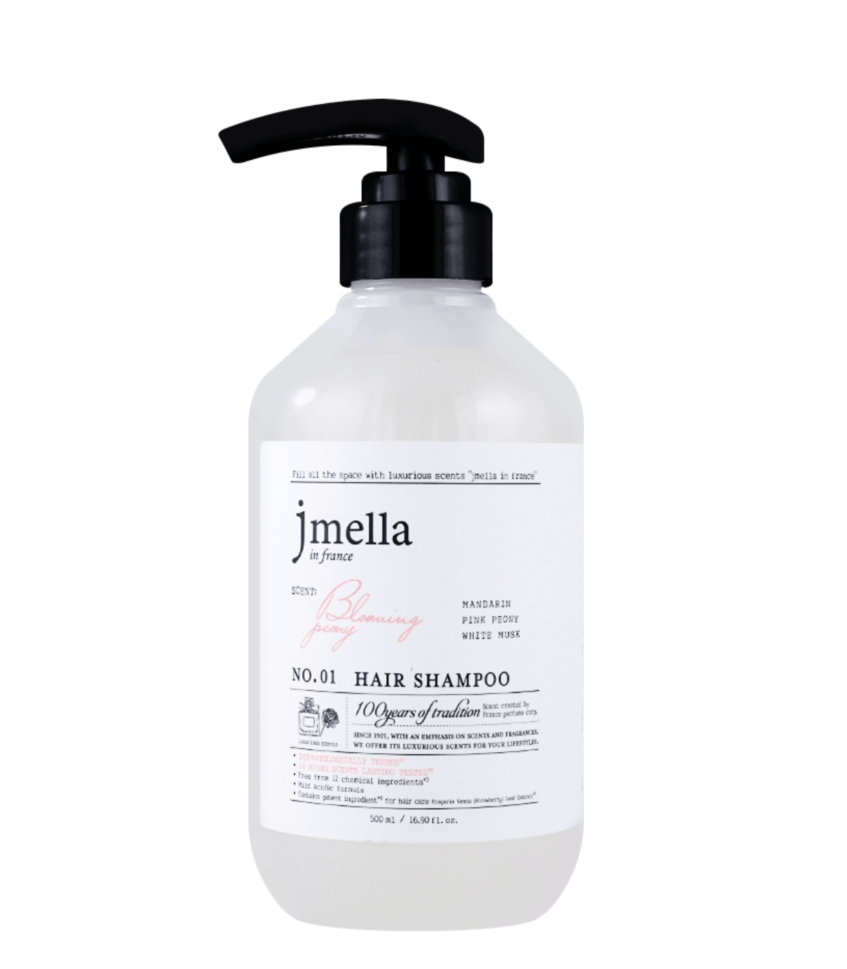 JMELLA In France Perfume Hair Shampoo Blooming Peony Scent 500ml 16.9 fl.oz.