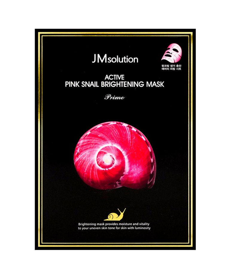JM SOLUTION Active Pink Snail Brightening Mask Prime 30ml 10 Sheets