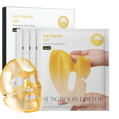 SUNGBOON EDITOR Silk Peptide EGF Intensive Gold Mask 4 Sheets