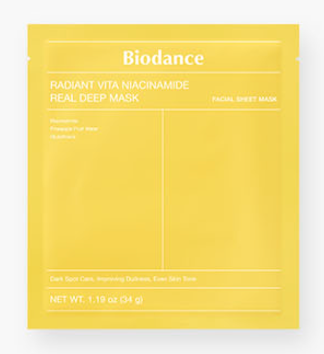 BIODANCE Radiant Vita Niacinamide Real Deep Mask 1 Sheet