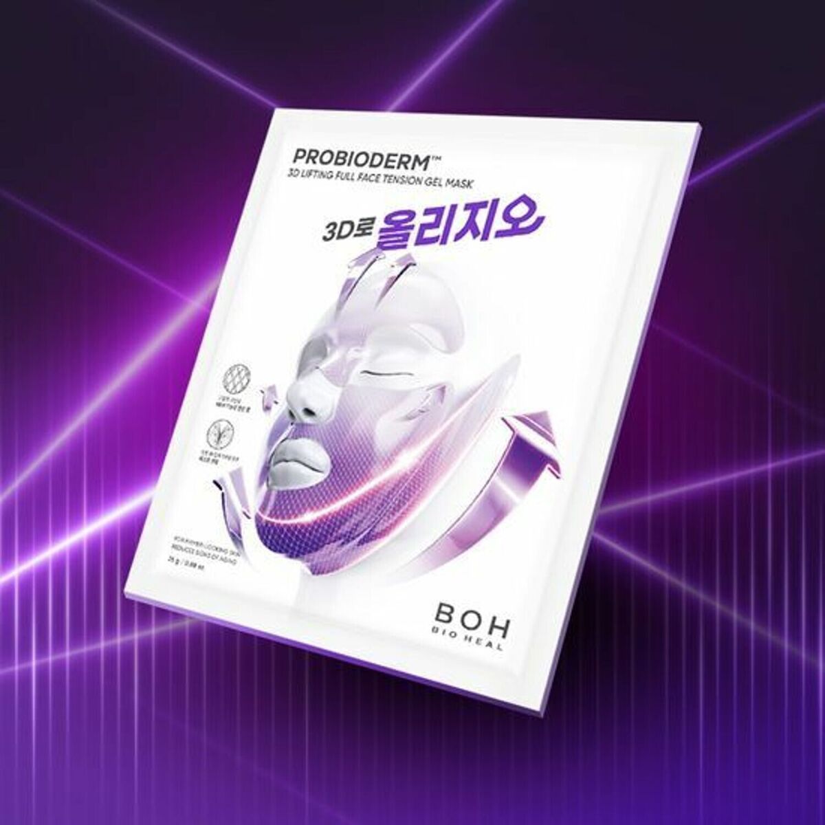 BIOHEAL BOH [Oligio Edition] Probioderm 3D Lifting Full Face Tension Gel Mask 1 Sheet