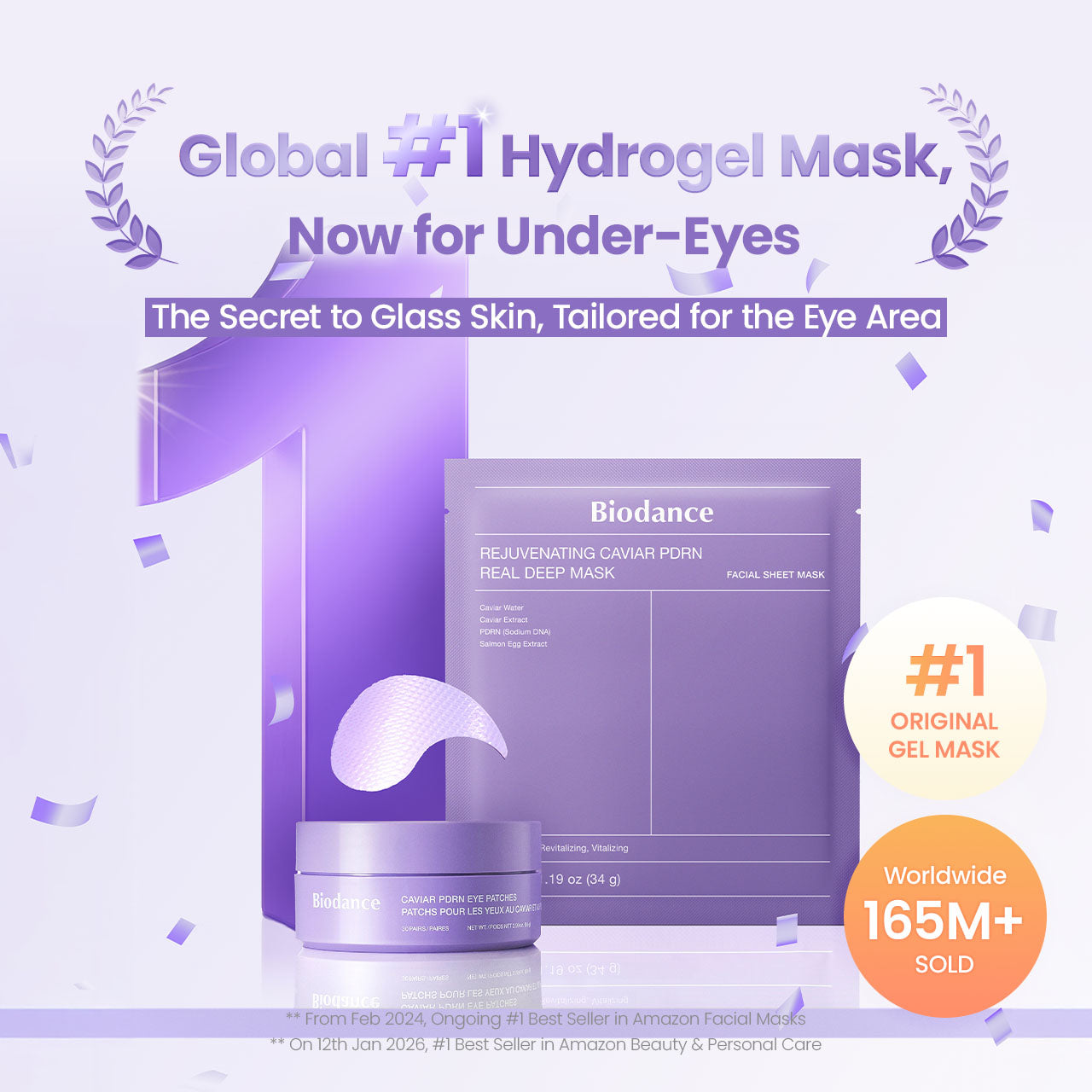 BIODANCE Caviar PDRN Eye Patches 60 Count