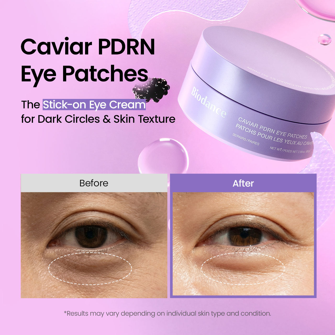 BIODANCE Caviar PDRN Eye Patches 60 Count