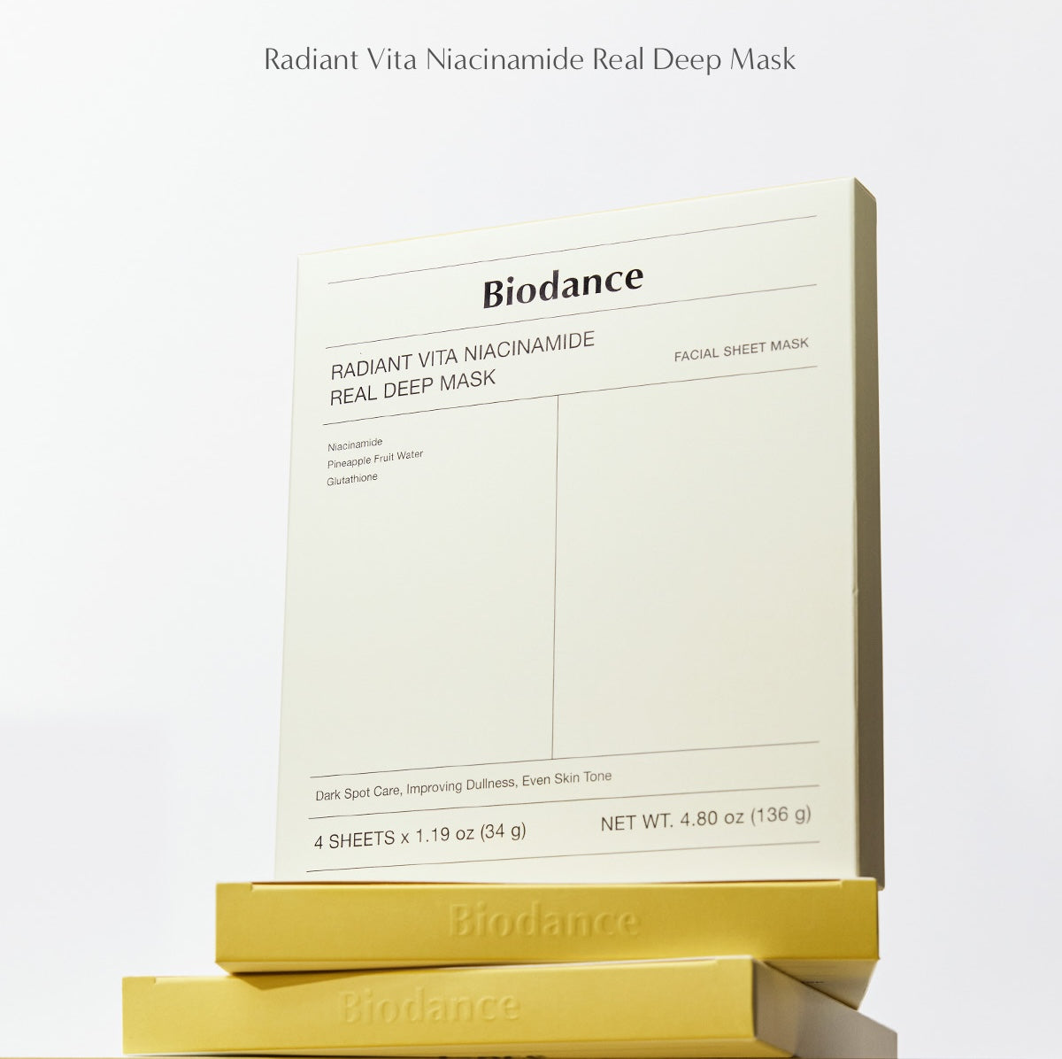 BIODANCE Radiant Vita Niacinamide Real Deep Mask 4 Sheets